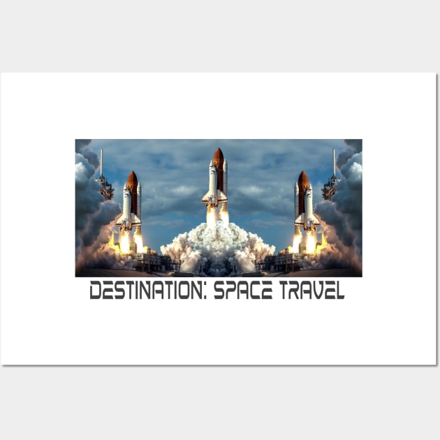 Destination Space Travel Spaceship Wall Art by PlanetMonkey